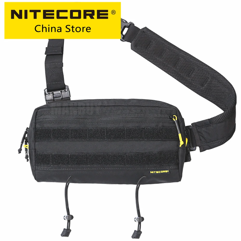 Original Nitecore SLB03 Commuter Sling Bag 500D Nylon Casual Multi Purpose Tactical Function Crossbody MolleSystem EDC Waist