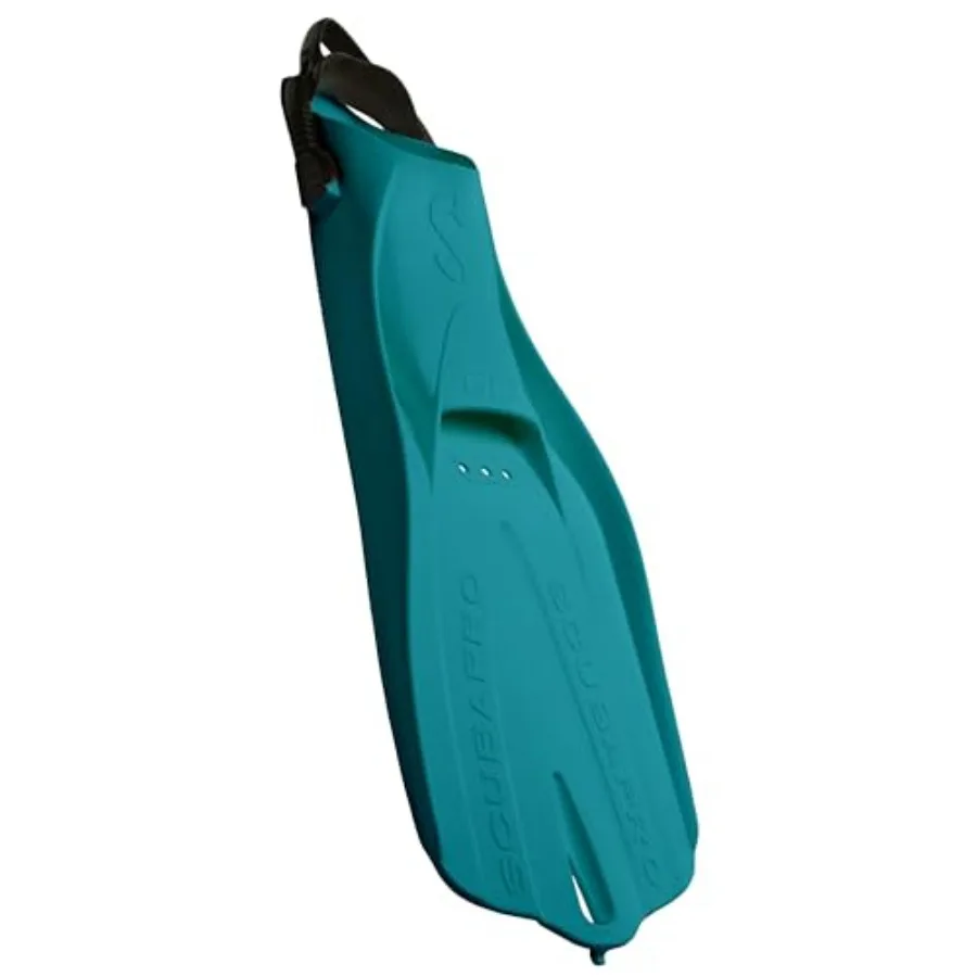 

Scuba diving fin for snorkeling and swimming, open heel strap, rubber material, black, adjustable comfort fit