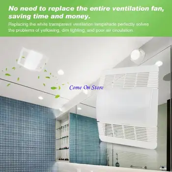 M6CF Čirá světelná čočka Kryt ventilátoru do koupelny Náhradní mřížka 85315000 pro Nutone 663 669L 763RL 769RL Výfuková jednotka 8 nejlepší prodej kryt odsávacího ventilátoru - №6