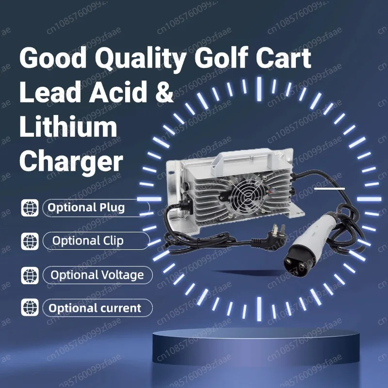 96V 15A 18A 32S 102.4V 116V 100Ah 150Ah Lithium-ijzerfosfaat Batterij Oplader Golfkar 12V 36V 48V LED Display