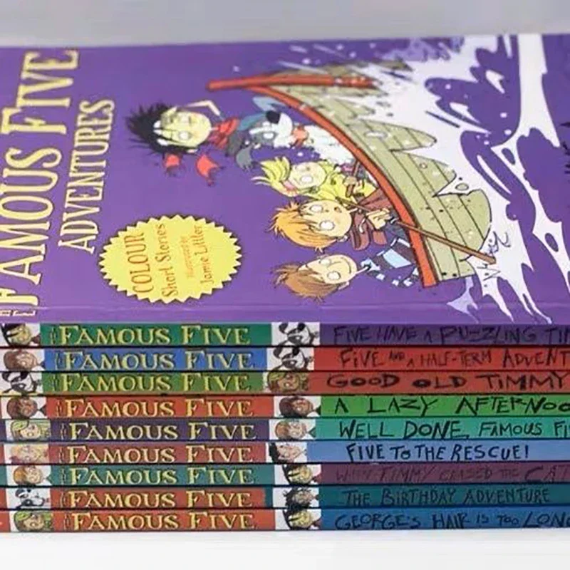 Imagem -02 - The Famous Five Adventures Collection Inglês Picture Book Enid Blyton Detective Stories For Children Livros por Conjunto