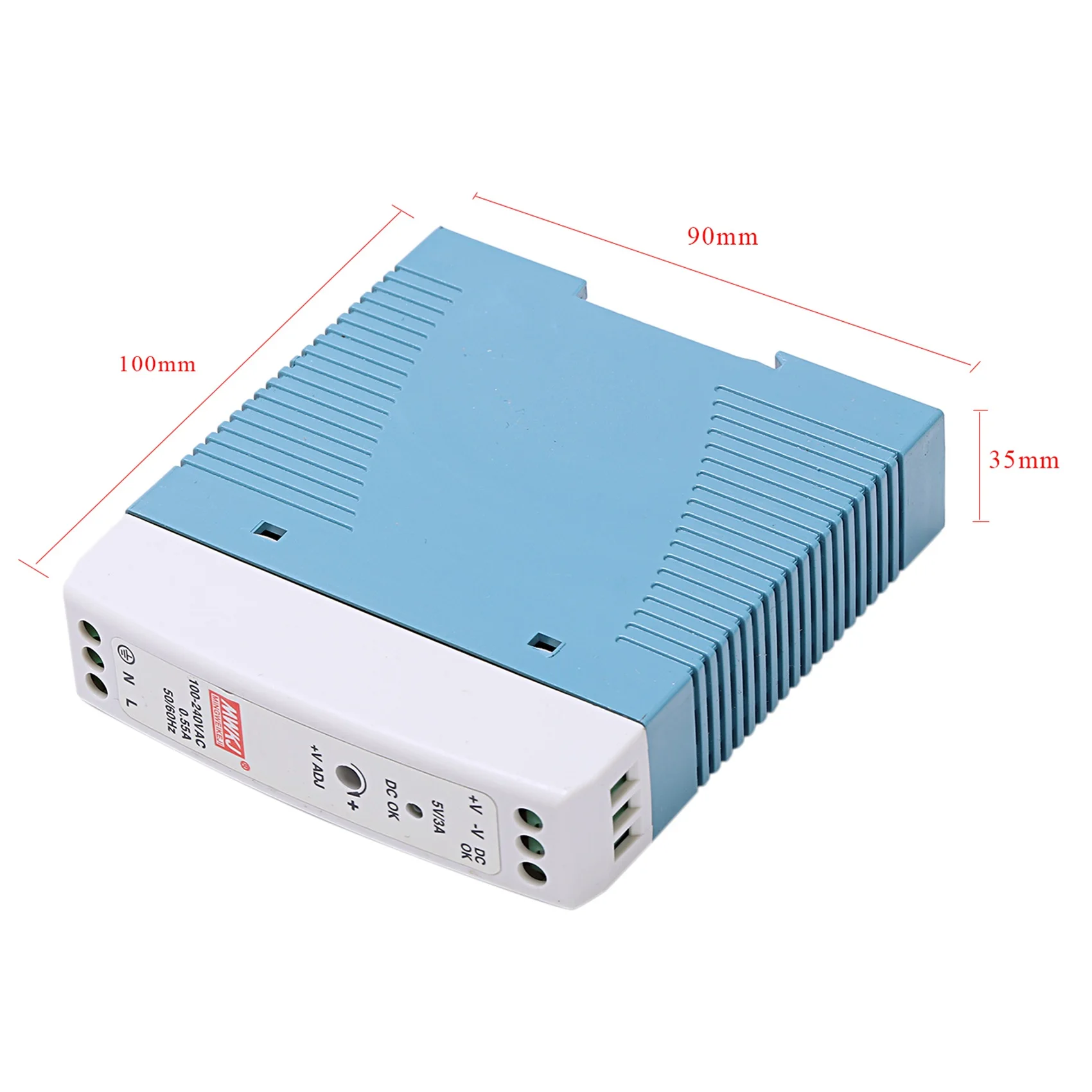 Feb.2X MDR-20 5V 20W Din Rail Power Supply Ac-Dc Driver Voltage Regulator Power Suply 110V 220V