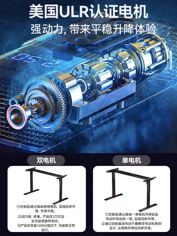 Интеллектуальный электрический подъемный стол, ножки, двойной мотор, стол, двойной луч, кронштейн для стола, компьютерный стол, подъемная стойка для стола
