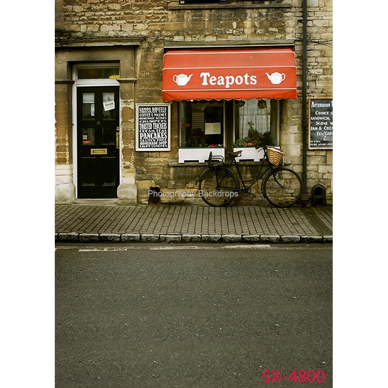 ZHISUXI Retro Europeo Street View Paesaggio Fondali Fotografia Puntelli Matrimonio Bambino Foto Sfondi StudioYXFL-78