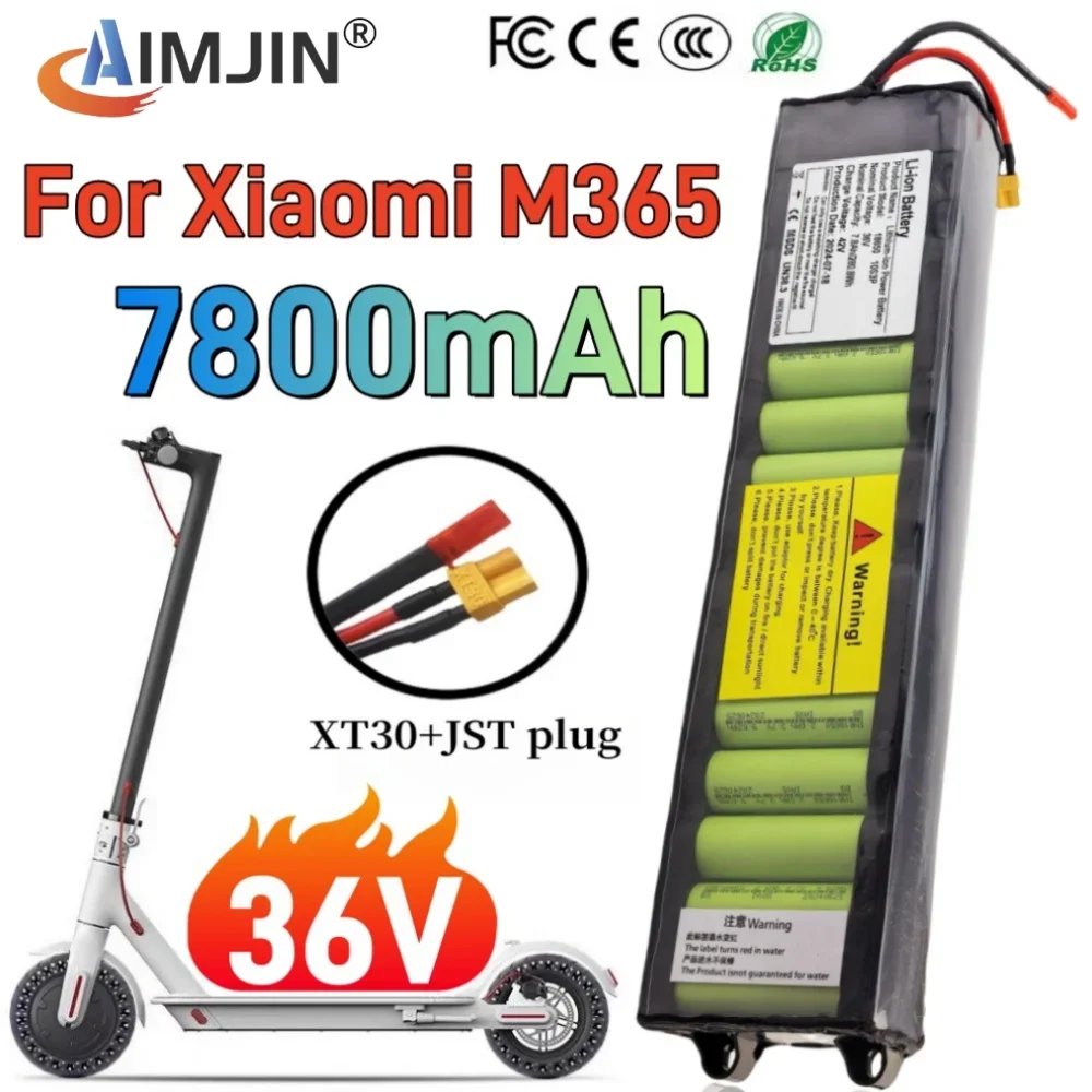 

New 36V 7800mAh battery For Xiaomi M365 M356 Pro Special battery pack 36V Li-ion battery