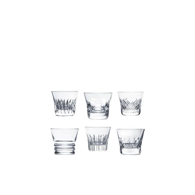 

Flat bottom glass wine set