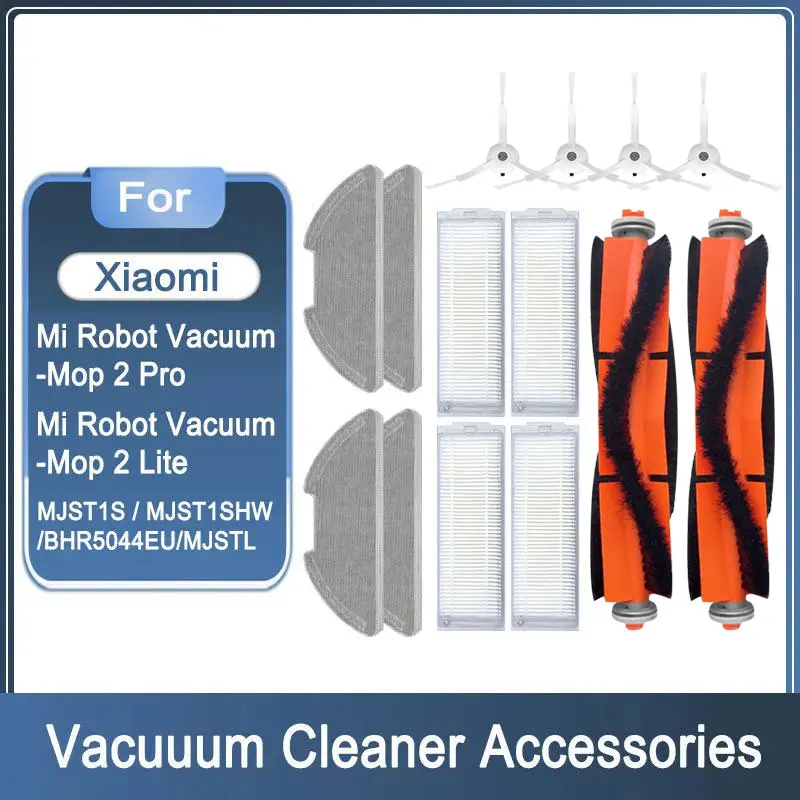 For Xiaomi Mi Robot Vacuum-Mop 2 Pro/Lite MJST1SHW MJSTL Hepa Filter Mop Cloth Main Side Brush Mijia Vacuum Cleaner Accessories