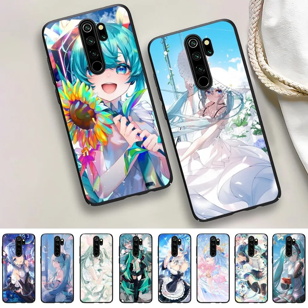 H-Hatsunes Miku Phone Case For Redmi 5 6 7 8 9 10 plus pro 6 7 8 9 A GO K20 K30 K40 pro plus F3 Fundas