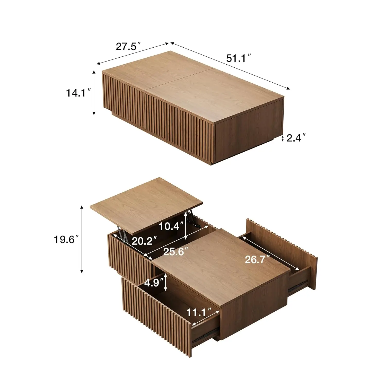 Thumbnail 4 - #14 Latest Lift Top Coffee Tables Offers
