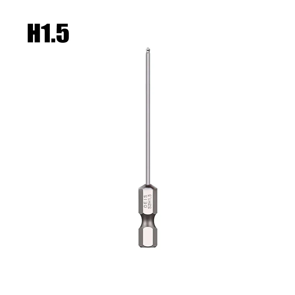 Reliable Magnetic Ball End Hex Screwdriver Bit 75mm Long Metric Hex Bit Driver for Quick and Easy Screw Attachment