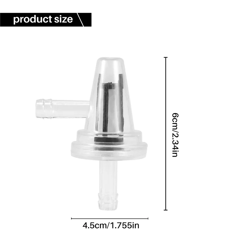 

2 шт., топливный фильтр для мотоцикла, снегохода, 1/4, 6/7 мм