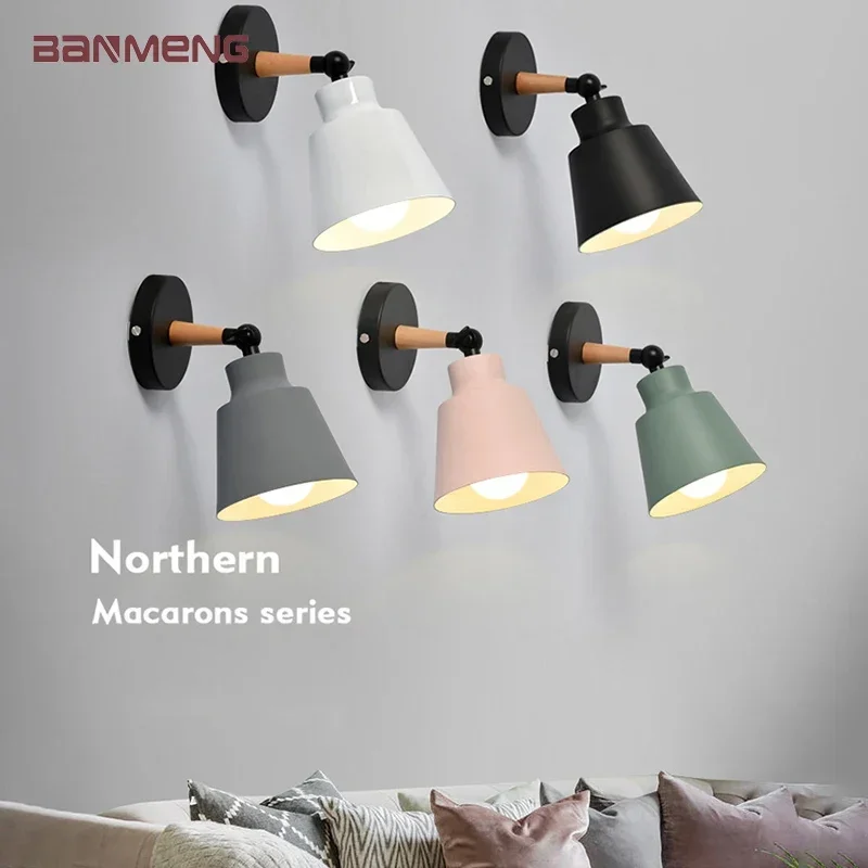 

Nordic Simplicity светодиодный настенный светильник E27 110 В 220 В для спальни, гостиной, кабинета, светильник для прохода, входная лестница, бра