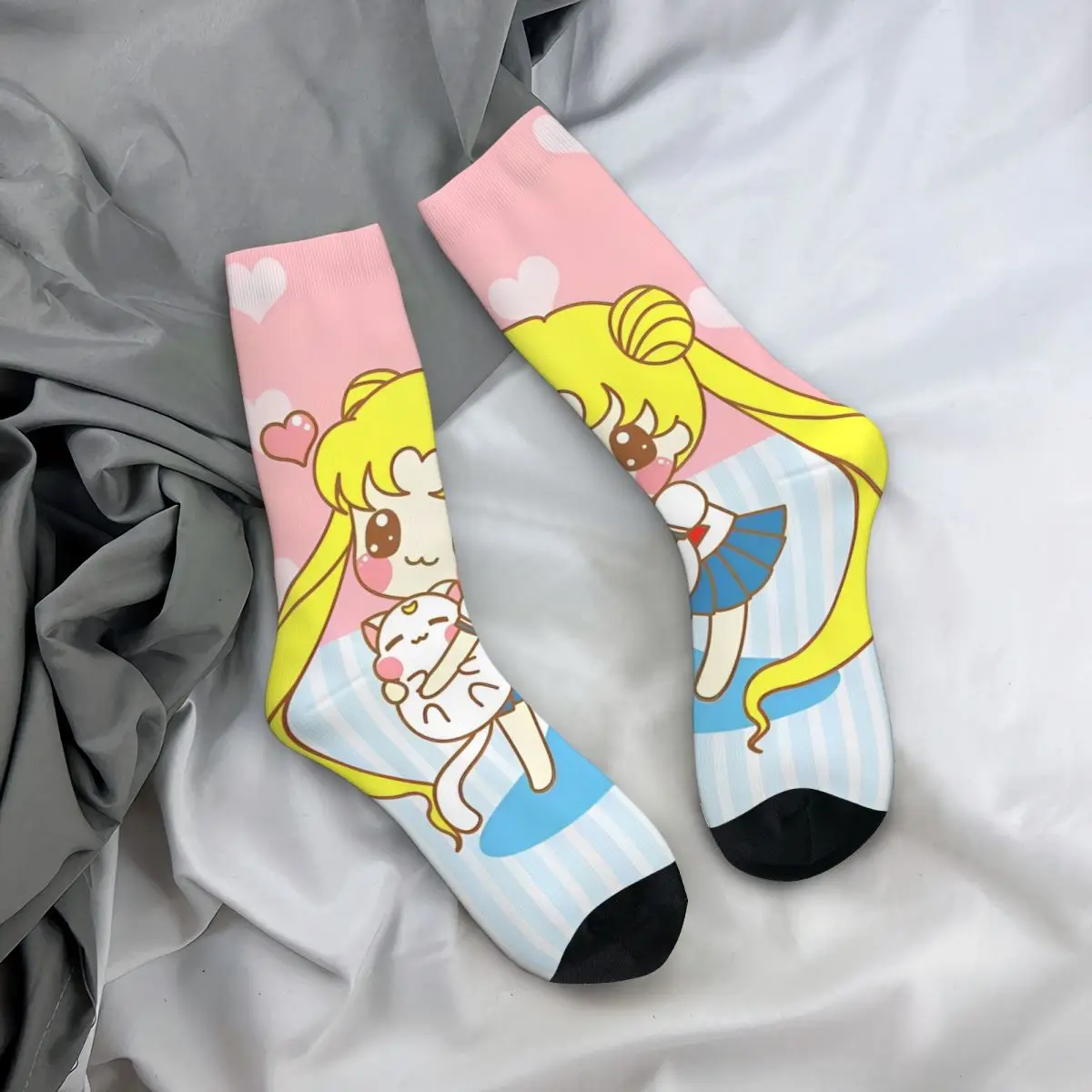 Sailors Moon Socken Frühling Meme Strümpfe Mode Männer Warme Weiche Socken Grafik Laufen Anti Slip Socken