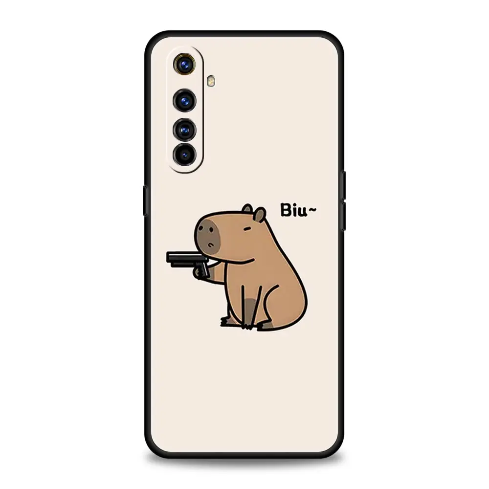 Bonita funda de teléfono Capybara para Realme 12 11 10 9 8 5G 7 6 GT5 GT3 GT2 Pro Plus C21 C11 C25 C35 para Realme GT Neo 2 3 3T 5