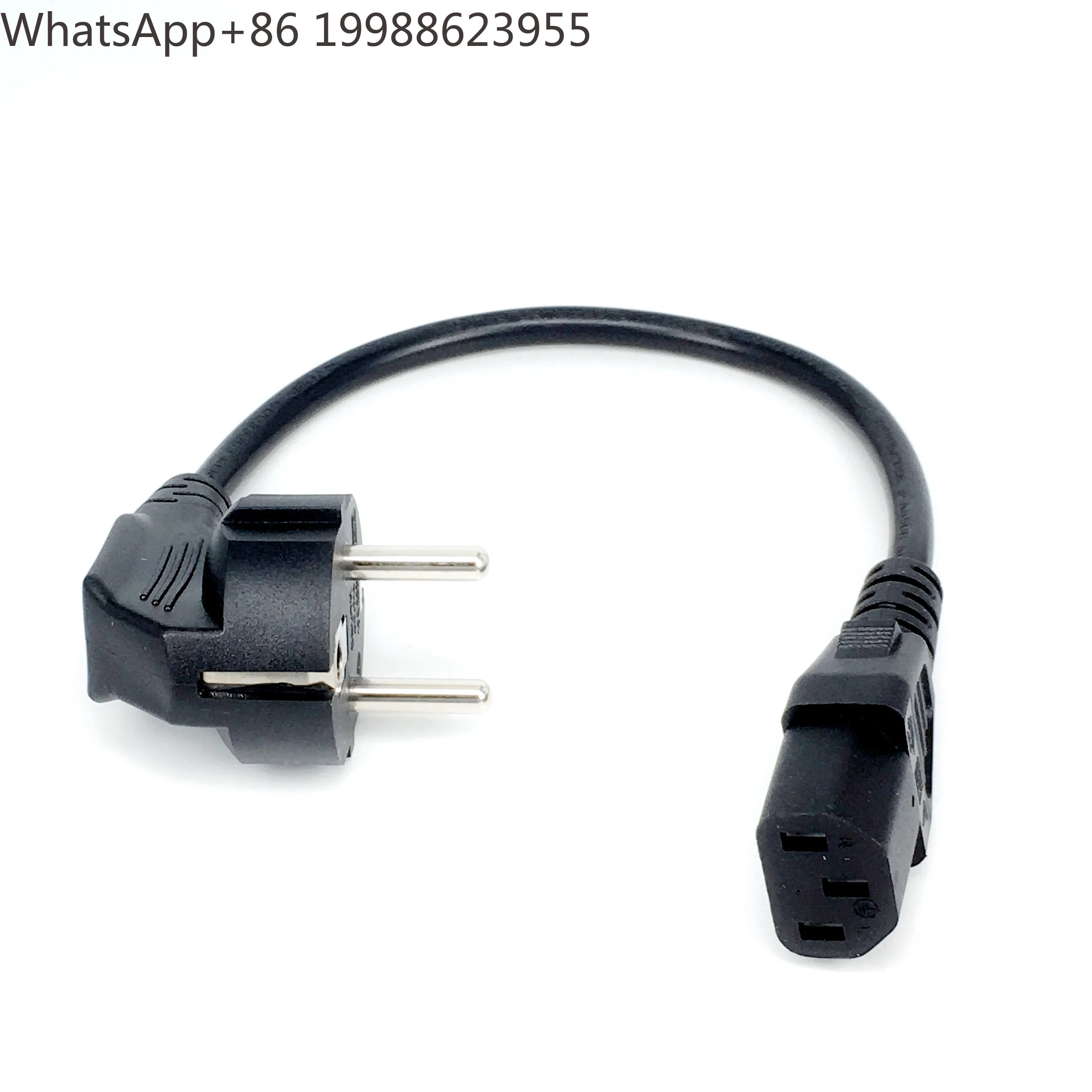 Europe EU plug Germany, France to IEC C13 Power Cord 0.3M /1.5M IEC C13 EU power mains cable AC EU Plug to IEC Kettle C13