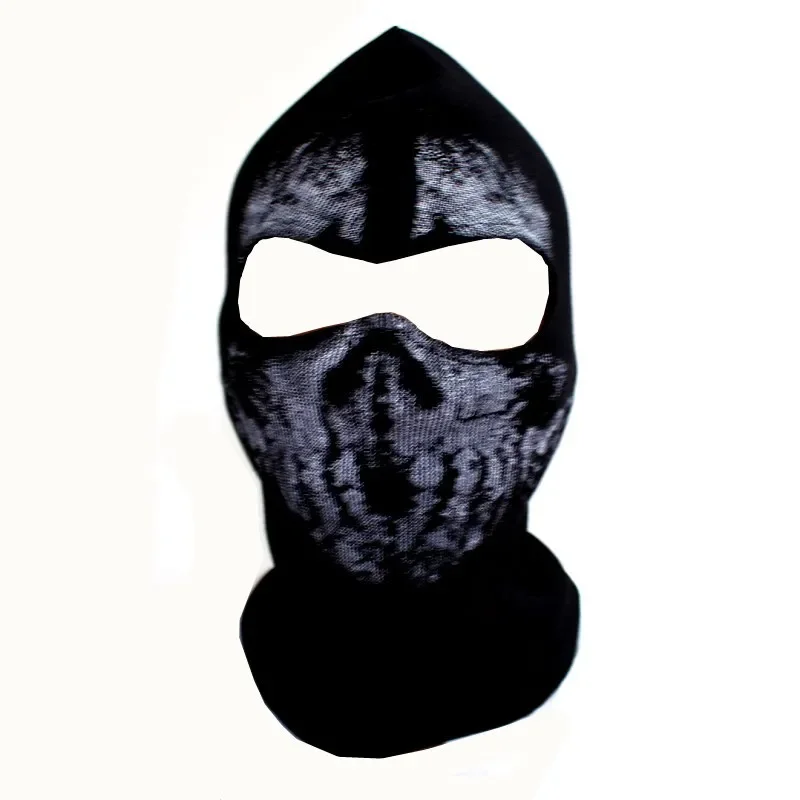 Counter Terrorism Elite Call of Duty Pure Cotton White Skull Pattern Headgear Cosplay Costumes Accessories for Halloween Party