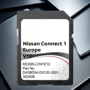 2024 เชื่อมต่อ 1 LCN1 V12 SD Card Update ยุโรป UK แผนที่ยุโรปสําหรับ Nissan Qashqai Juke Sat Nav Card