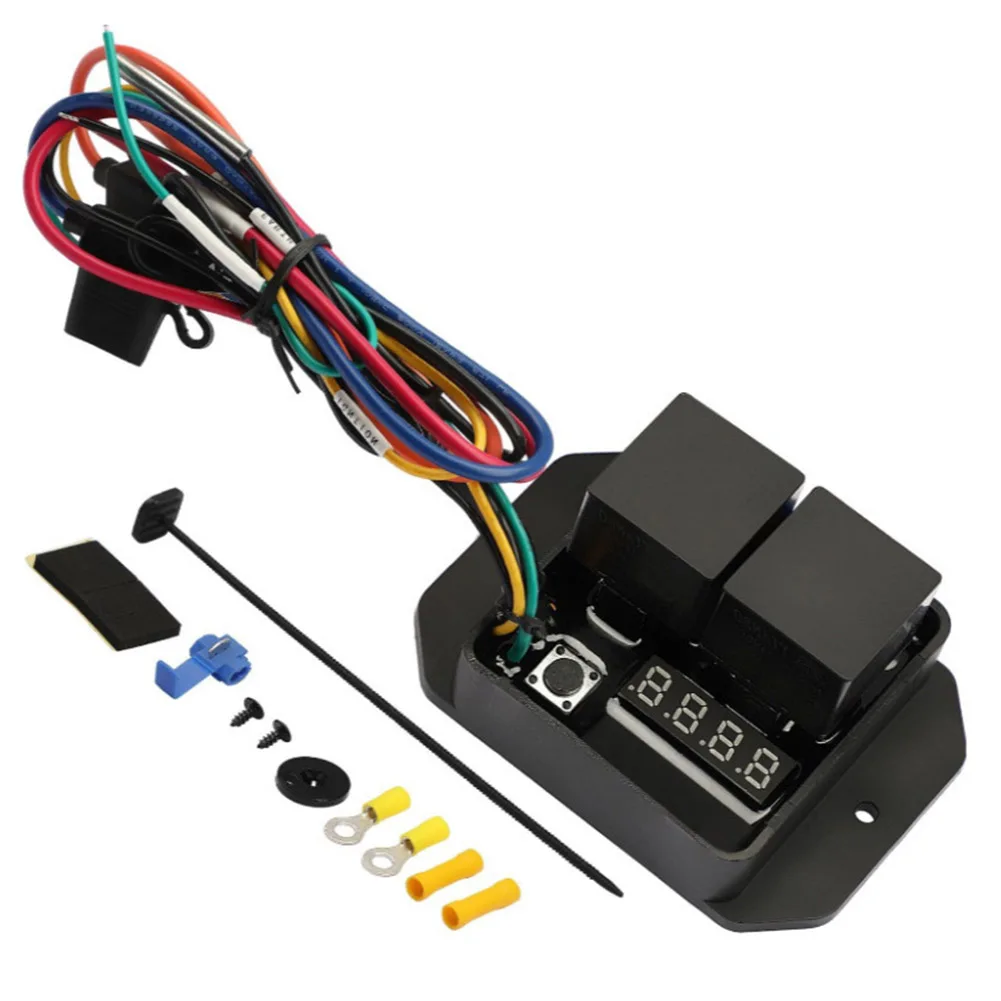 Temperature Controller Digital Fan Switch Color blac Adjustable Temperature Control Motor Controller Adjustable Temp 40 C-110 C