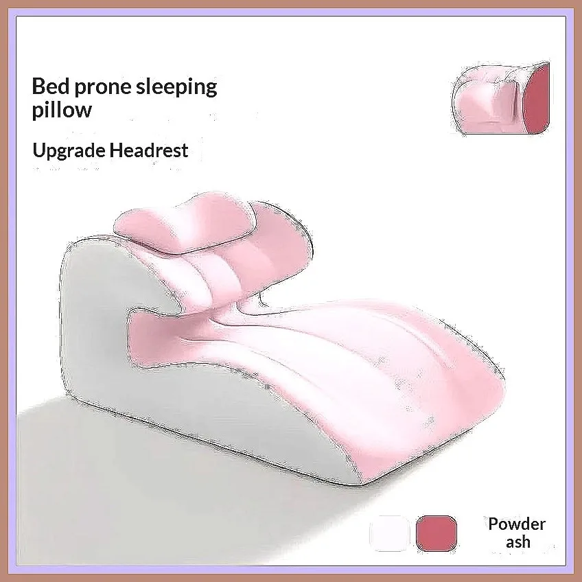 Ergonomic Prone Pillow, Neck Support Cushion for Bed Watching TV