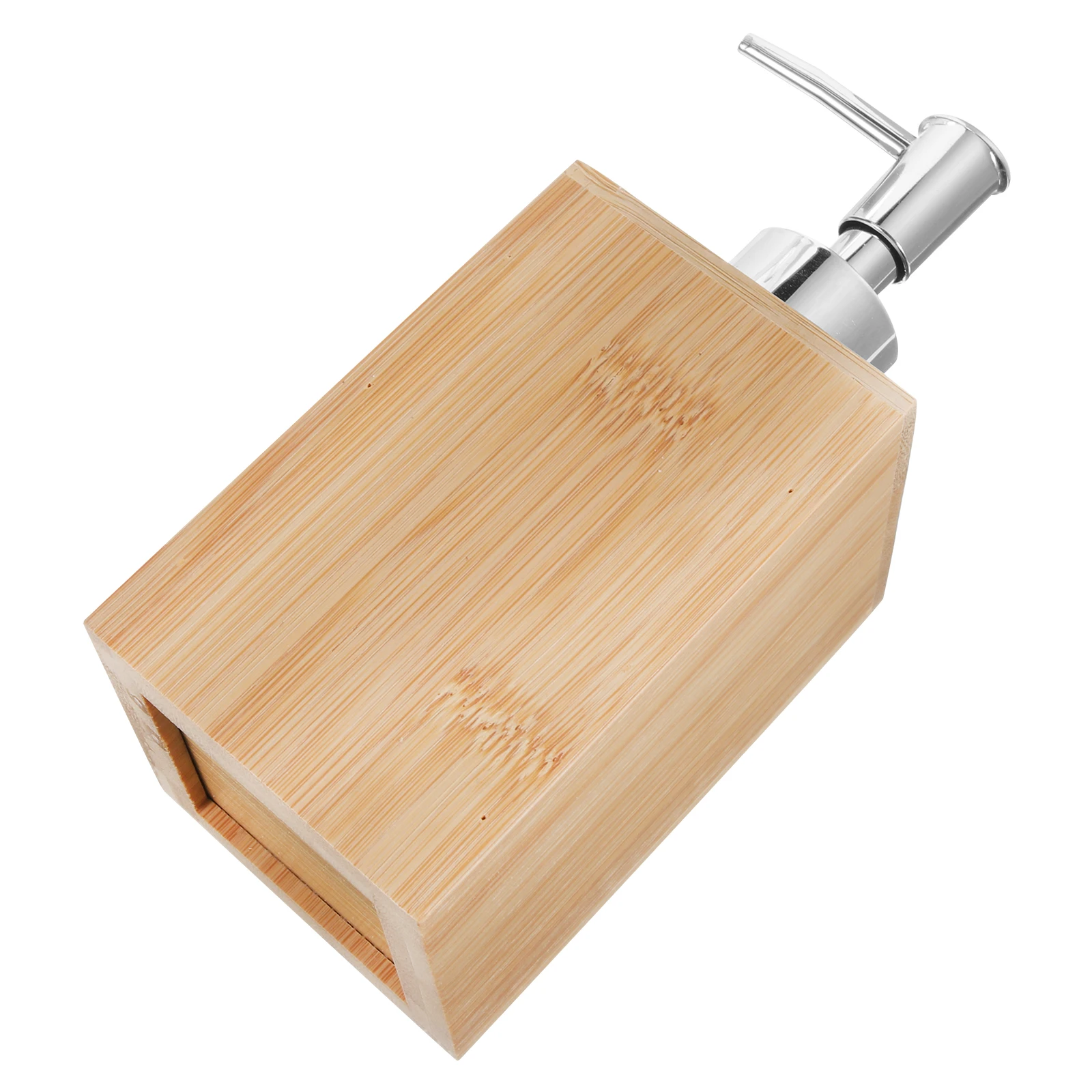 

Bamboo Hand Bottle Soap Dispenser Coating Large Capacity Bathroom Kitchen Shampoo Bottle Empty Pump Bamboo