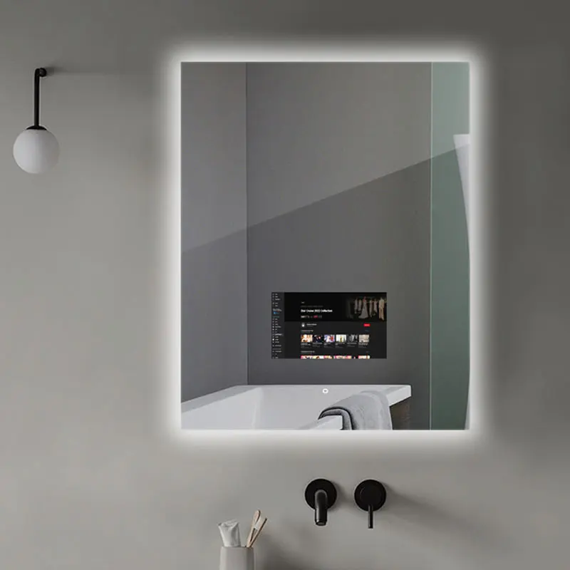 

Зеркало для ванной комнаты Full HD Vanity Android TV/умное волшебное зеркало для макияжа в ванной комнате со светодиодной подсветкой