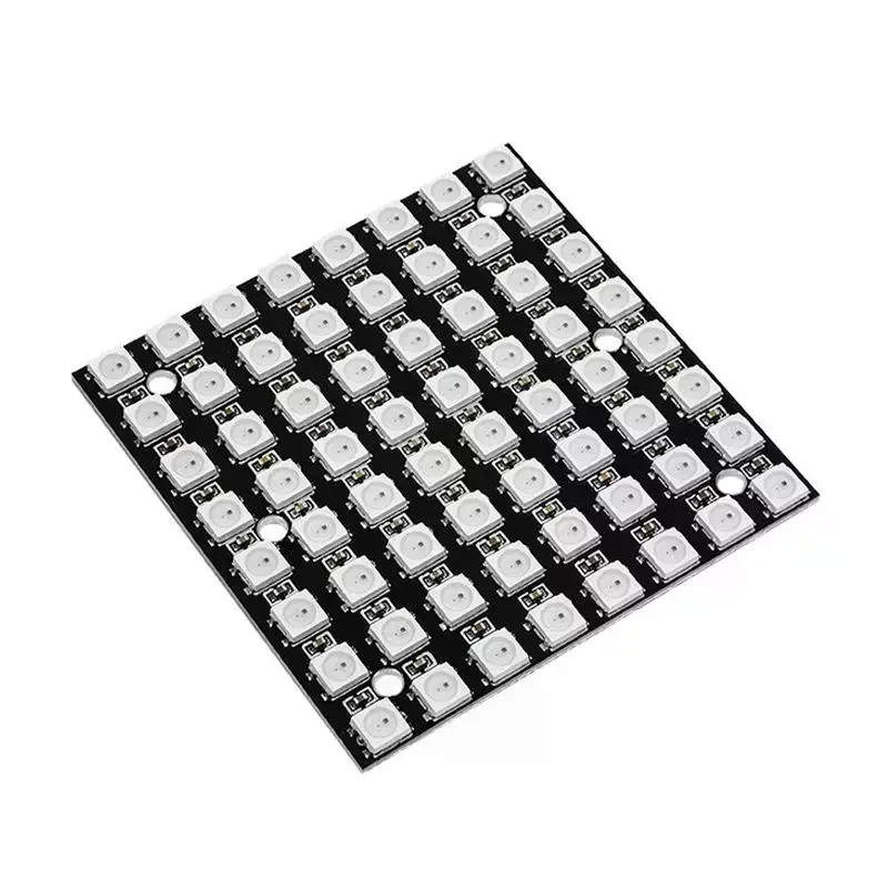 WS2812 64Bit LED Matrix Board Full Color Programmable Light Panel Bright RGB Module for DIY Ambience Night Light