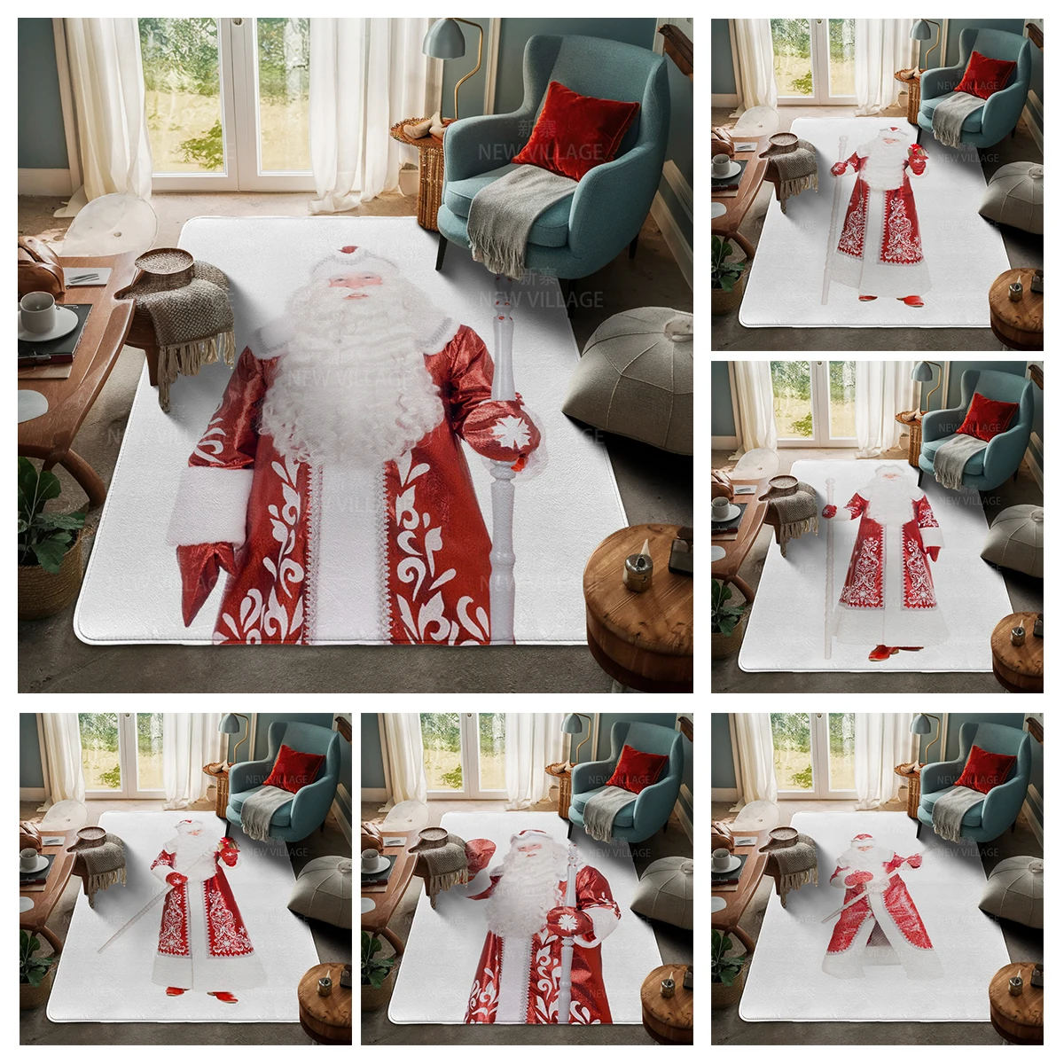 

House entrance carpet Home door mat Living Room Bath Foot bathroom non-slip water absorption rugs bath Merry Christmas winter