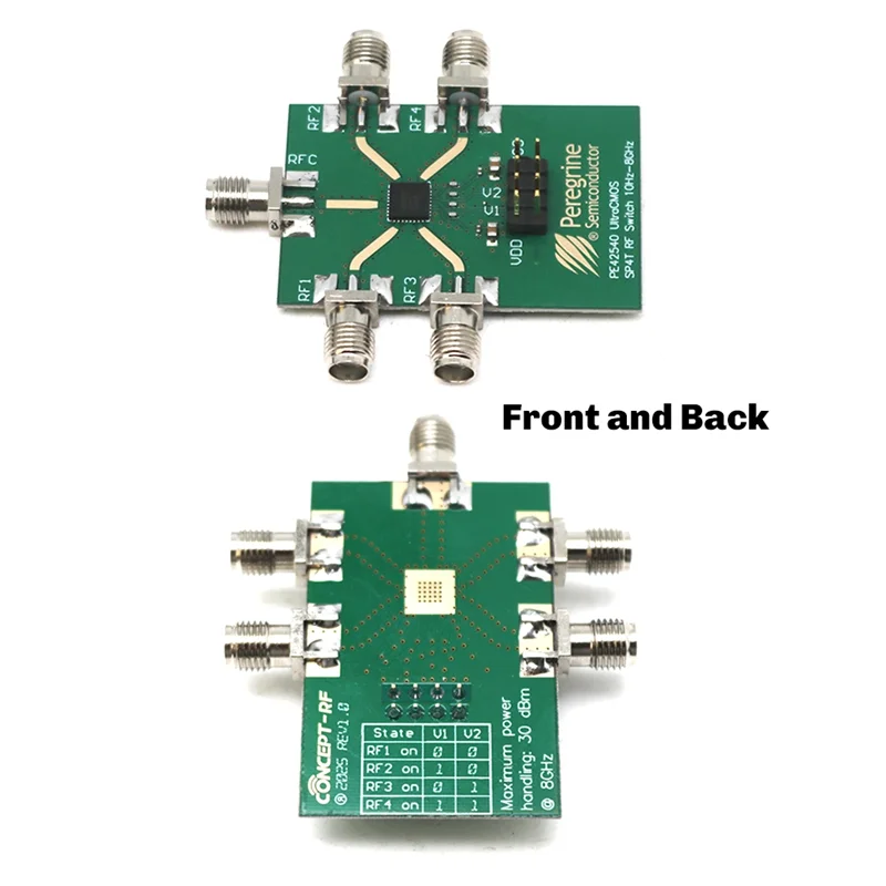 ABZW 無線信号スイッチング RF スイッチ SP4T 2 個 PE42540 10Hz-8Ghz テスト機器 ATE システムアプリケーション用