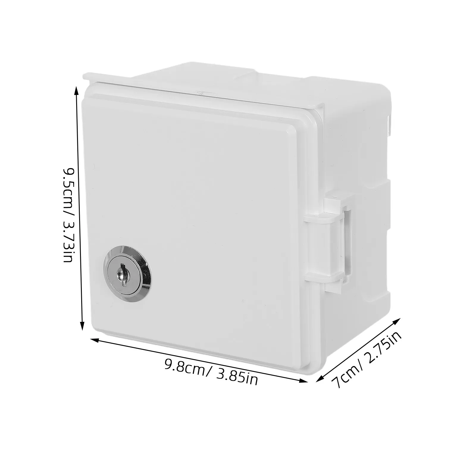 Weatherproof Outdoor Outlet Lock Box Secure Wall Mounted Electrical Receptacle Cover for Garden Garage Pool