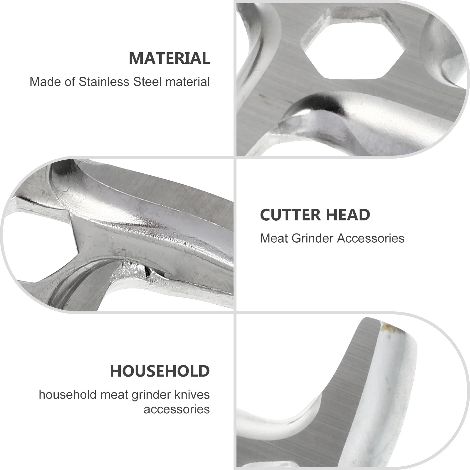 

2 шт. лезвия для мяса из нержавеющей стали, острые режущие пластины для мясорубки, аксессуары для мясорубок, режущие лезвия из нержавеющей стали