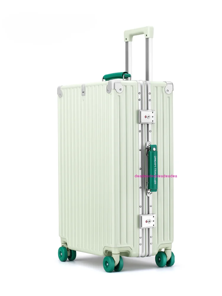 Retro suitcase Aluminum frame trolley case Universal wheel high value suitcase