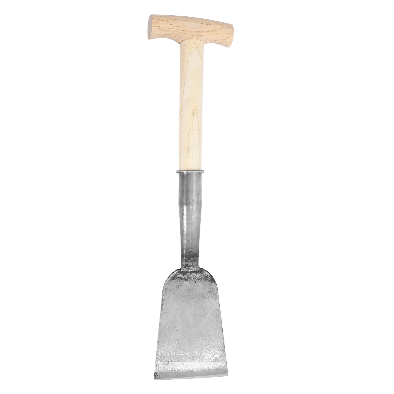 Manganese Steel Hoof Trimming Spade with Wood T Handle Farrier Tool Horse Hoof Trimmer Equestrian Paring Spade for Cattle Farm