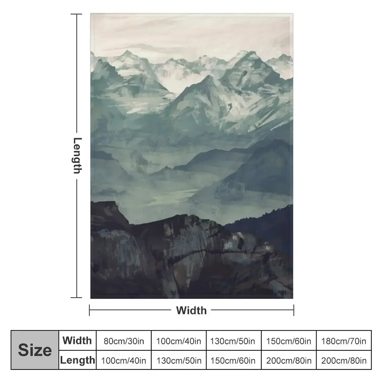Mountain Fog Throw Blanket for winter Flannel Flannels For Baby Plush Nap Blankets