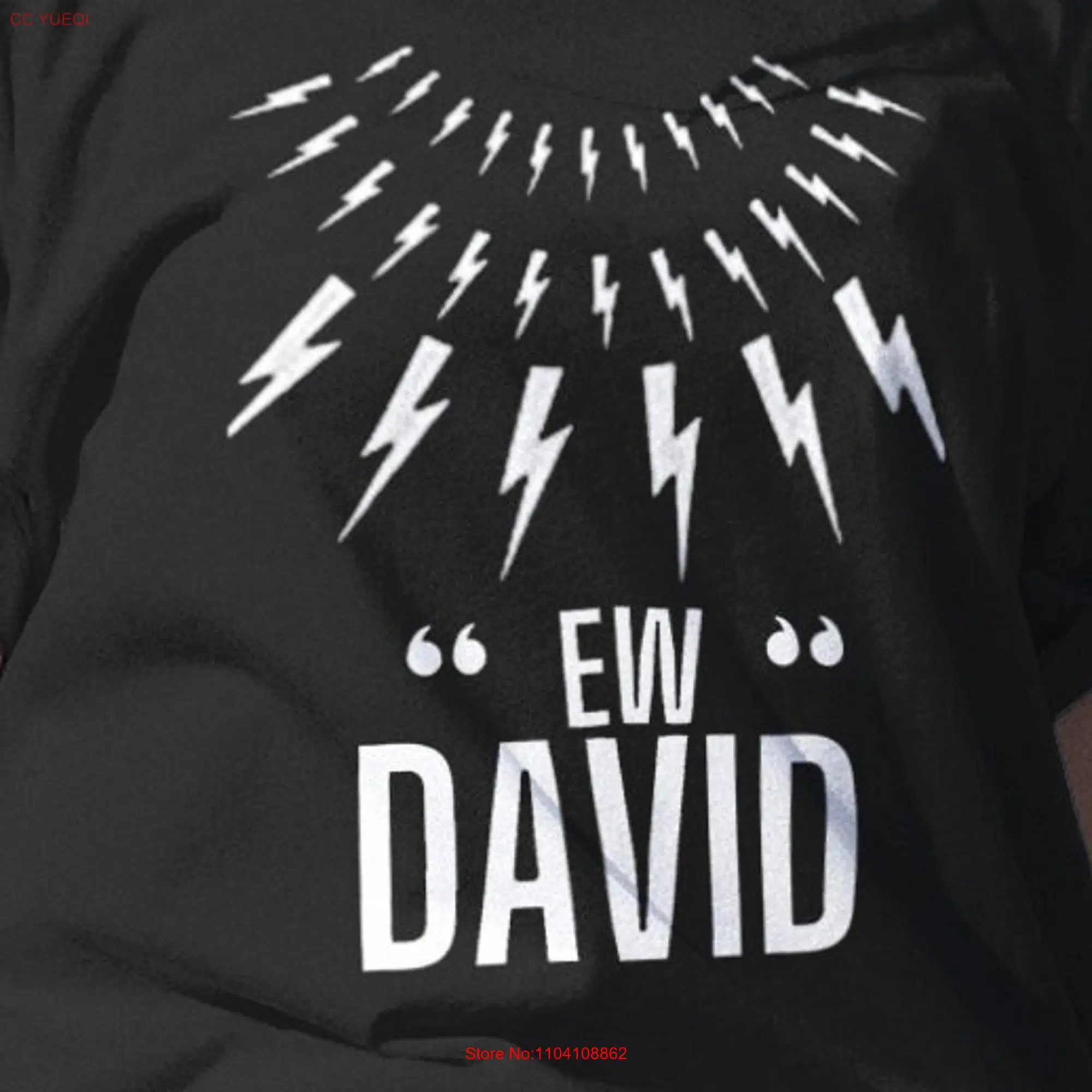 Ew david長袖または半袖Tシャツ、ライトニングクリーク