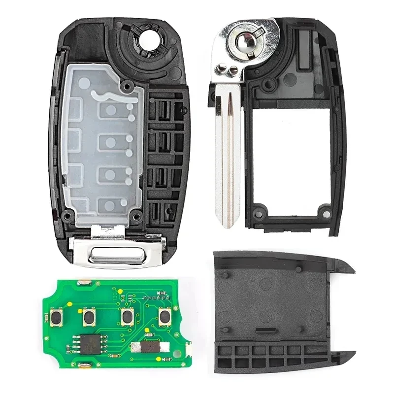 KEYECU P/N: 95430-A7101 FCC ID: OKA-870T(YD-TP) zaktualizowany do KIA Cerato 2014 2015 2016 433MHz 4 d60 Chip pilot 3 przycisk Fob