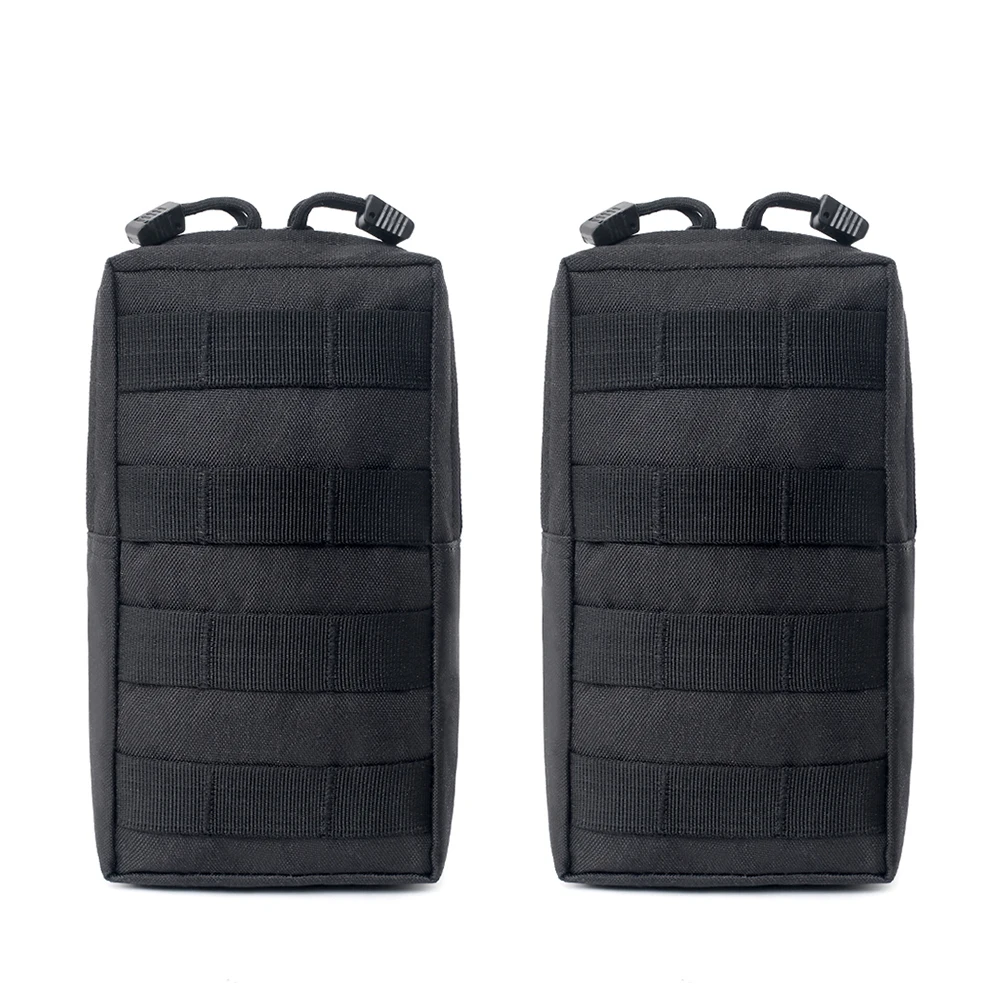 2 Pack Pouch Bags Compact Waterproof Waist Packs for Camping with Dual Zippers and Internal Storage Pockets 2 Pack