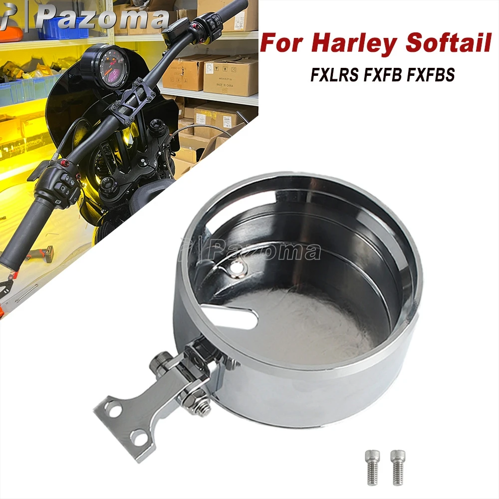 Motorcycle Instrument Housing Gauge Holder Speedometer Relocation Mount Bracket For Harley Softail FXLRS FXFB FXFBS CNC Aluminum