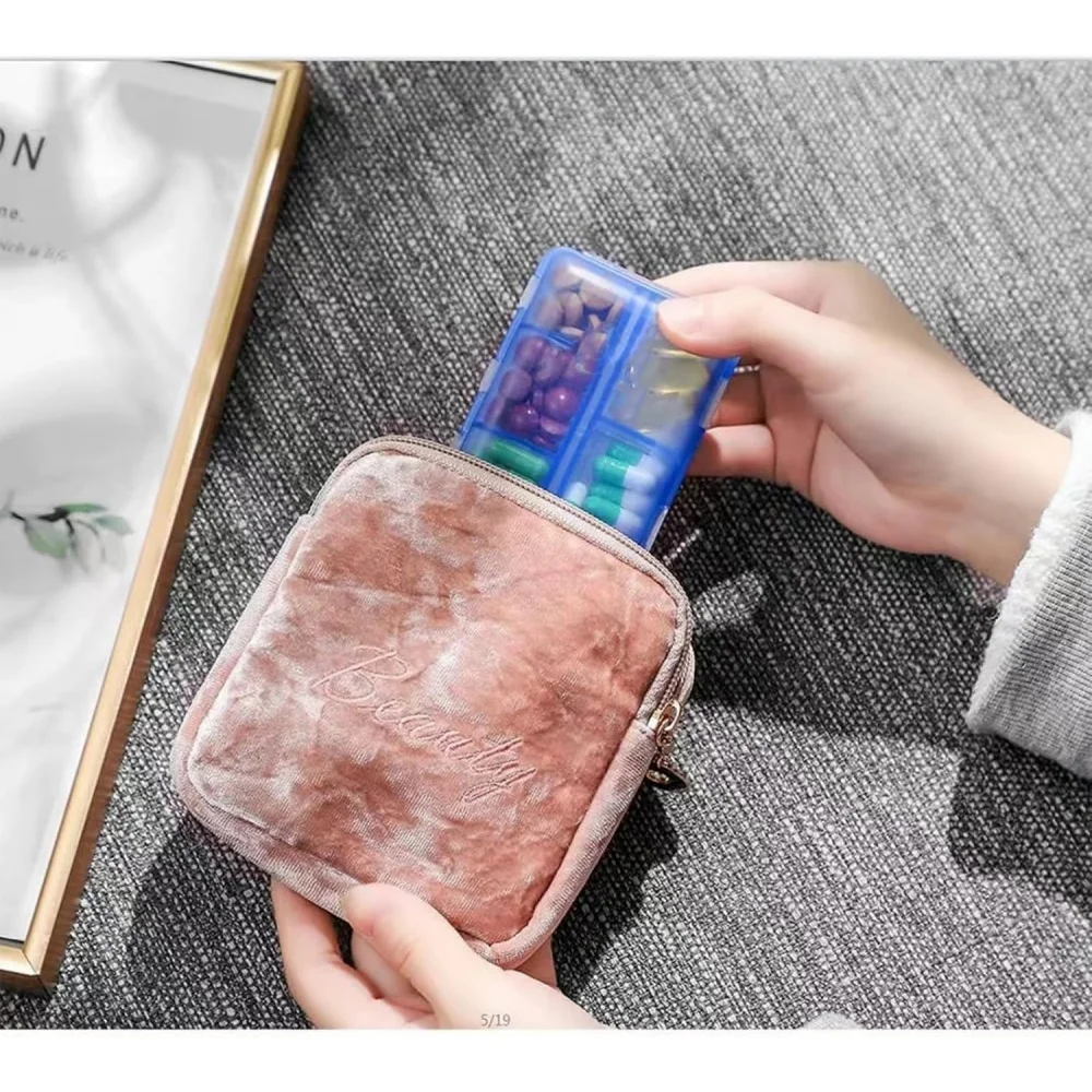 صندوق دواء محمول مقاوم للماء، مقاوم للرطوبة، مستقل، شبكة صغيرة، حاوية حبوب منع الحمل، أقراص تخزين 10 خلايا #5