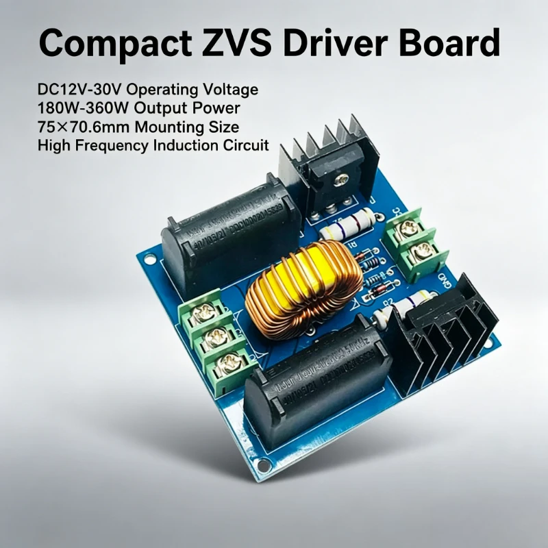dc-12v-48v-zvs-induction-heating-driver-module-non-contact-eddy-current-heater-for-metal-quenching-smelting-experiment