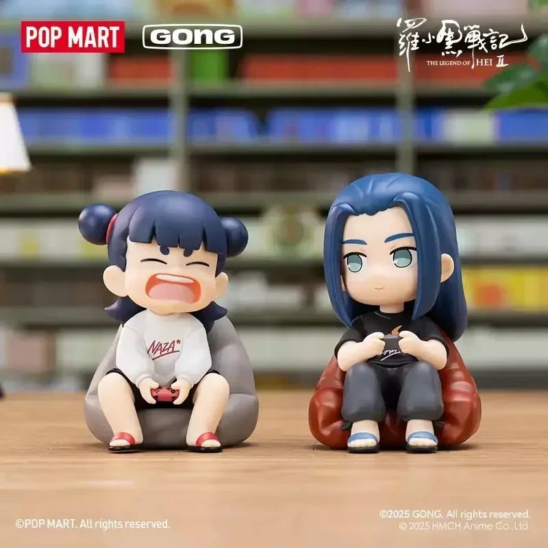 

POP MART the Legend of Hei Daily Life2 Series Kawaii Аниме Слепая коробка Фигурки Сюрприз Таинственные куклы Подарок