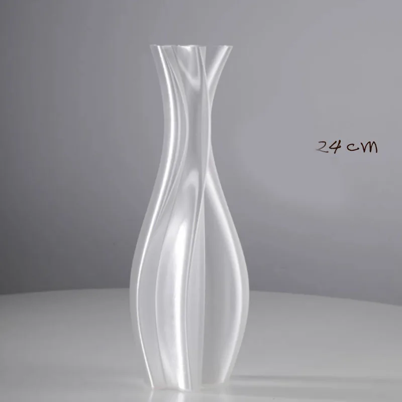 Modern Minimalist Style Countertop Vase Creative Home Decor Living Room Vase Hotel Art Vase Irregularly Shaped Plastic Vase