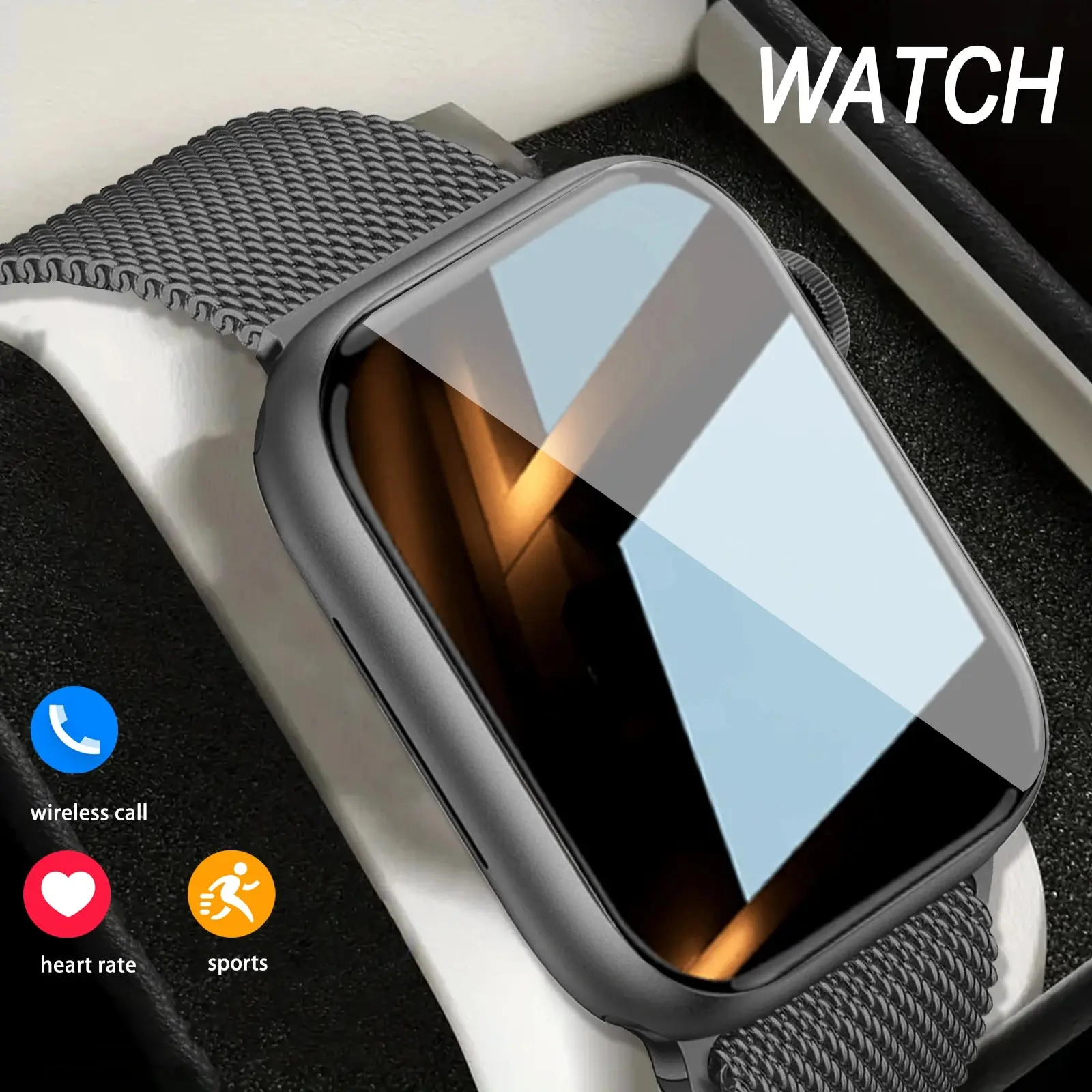 Smartwatch, Health Detection, Sports Mode, Sports Smartwatch That Can Receive and Make Calls Compatible with IOS and Android Pho