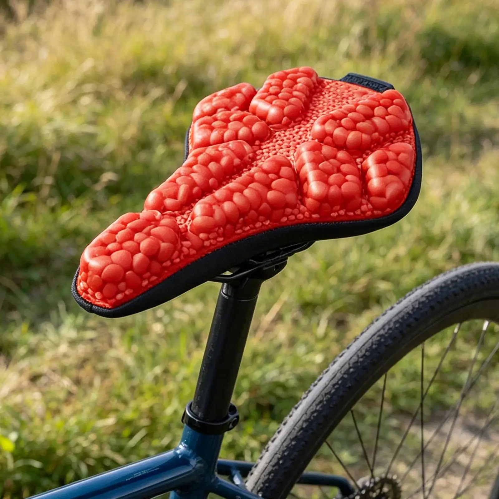 

Bicycle Saddle Shock Absorbing Cushion Padded Bike Seat Cover For Cycling Mountain Road Exercise Outdoor Commuting