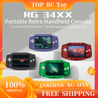 ANBERNIC RG34XX Retro Handheld Game Console 3.4 IPS Screen 64-bit Linux Player with 3500mAh Battery WIFI Bluetooth Birthday Gift