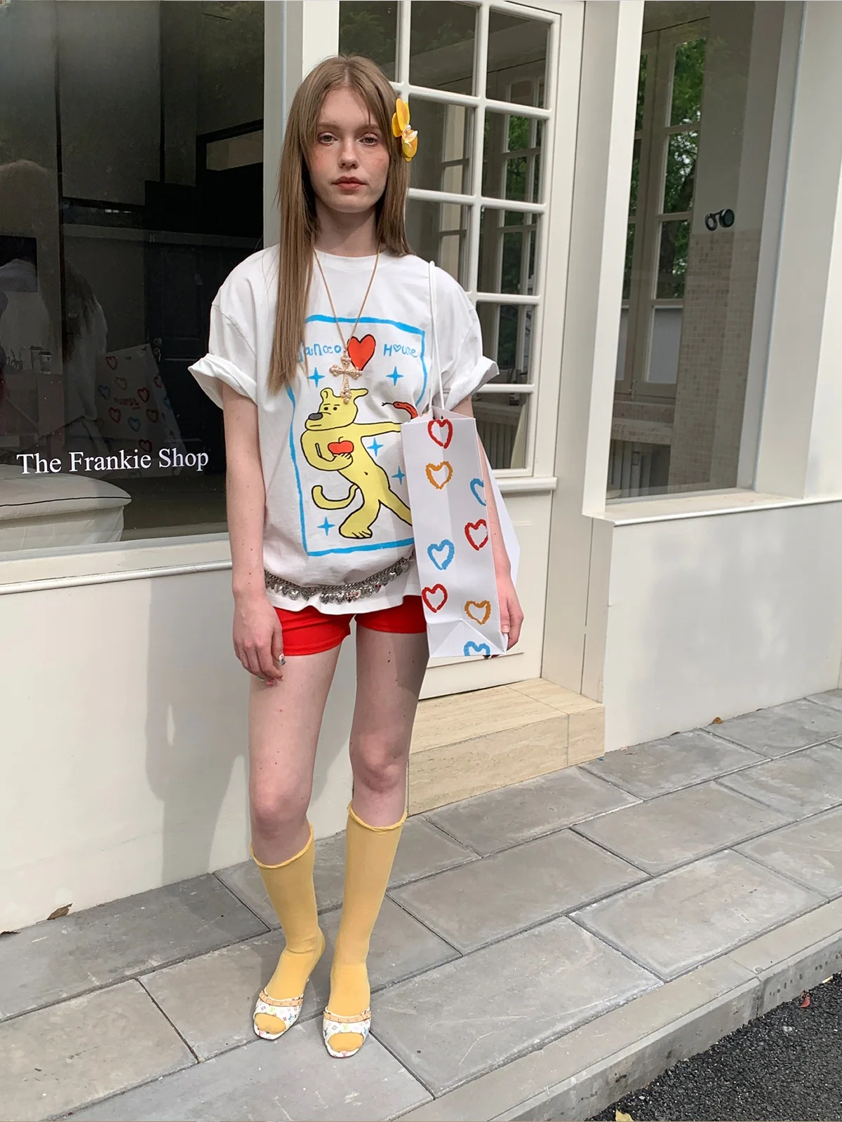 

Sancco Summer Print Loose Casual round Ne ort Sve T-irt for Boys And Girls White Cotton Comfortable Breathable Top