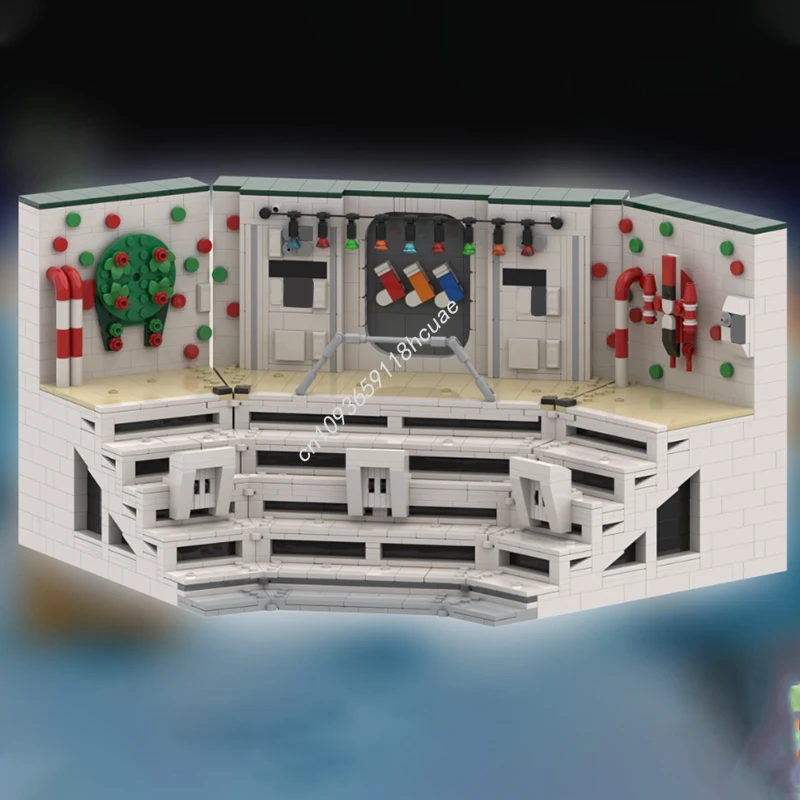 

2396pcs MOC Christmas Minifigures Display Stand Star Battle Building Blocks Christmas Gift Shaping and collaboration toys DIY