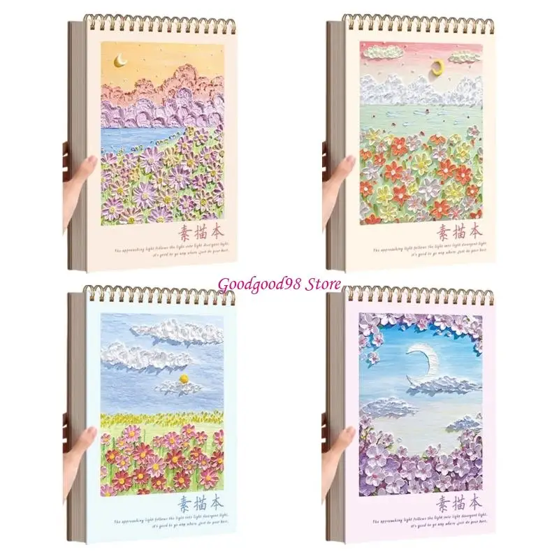 

Drawing Pad Drawing Notebook 160gsm Paper Perfect For Mixed Media Sketching