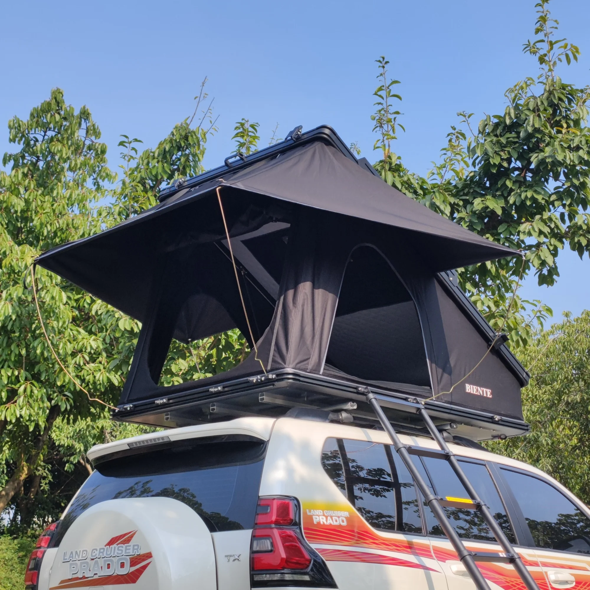 

Factory Customized Aluminium Tent Box Rooftop Tent Camper Canvas 1-3 Person Car Hard Shell Roof Top Tent for Camping