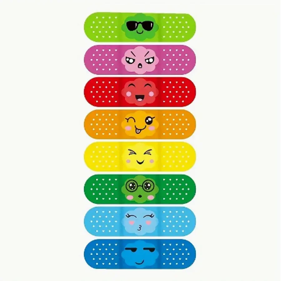 16/40pcs Cartoon Band for Kids Adults Wound Dressing Plasters for First Strips Patch Waterproof Adhesive Bandages