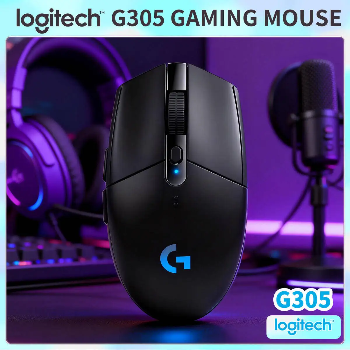 

Logitech G305 LIGHTSPEED Wireless Gaming Mouse 12000 DPI 6 Programmable Buttons for Laptop PC Gaming Gamer